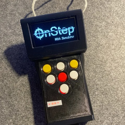 Selbstgebauter OnStep Smart Hand Controller mit OLED-Display und sieben Tasten